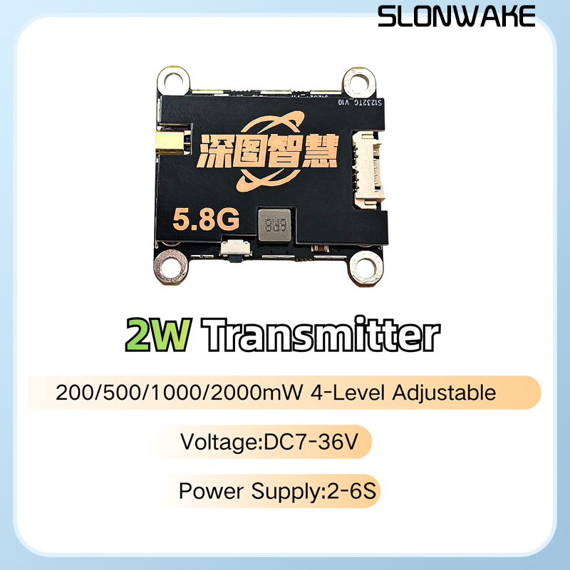 SLONWAKE 5.8G 56CH 2W 送信機 VTX  - Fpv Drone Quadcopter のレビューと価格