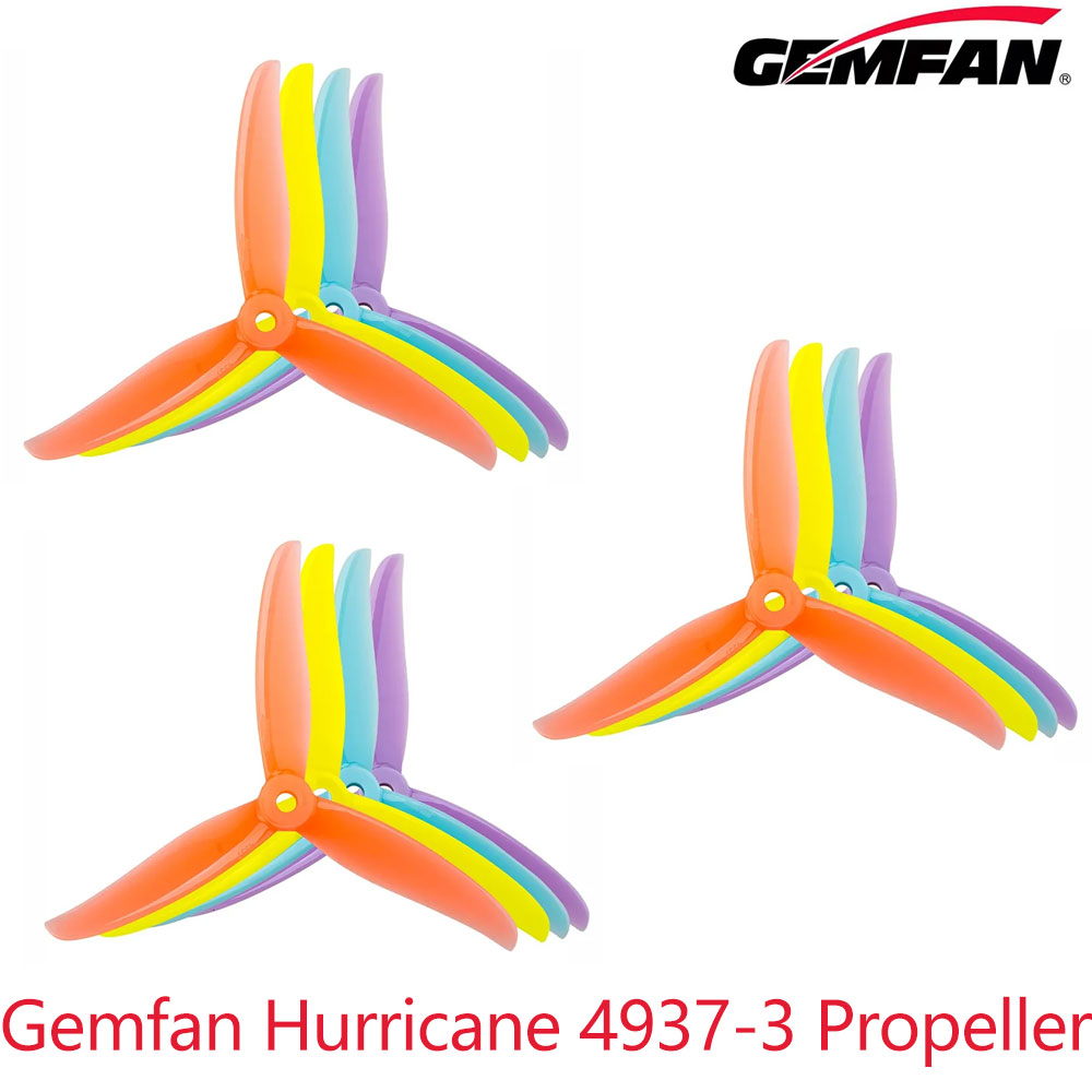 4組8個入り、ハリケーン4937-3、3枚羽根プロペラ、FP - Fpv Drone Propeller のレビューと価格