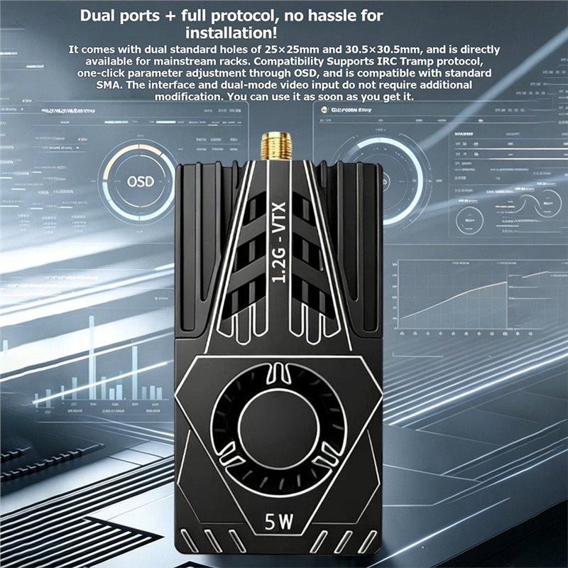 VTX FPV ビデオトランスミッター用 1.2Ghz 5W - Fpv Drone Transmitter のレビューと価格