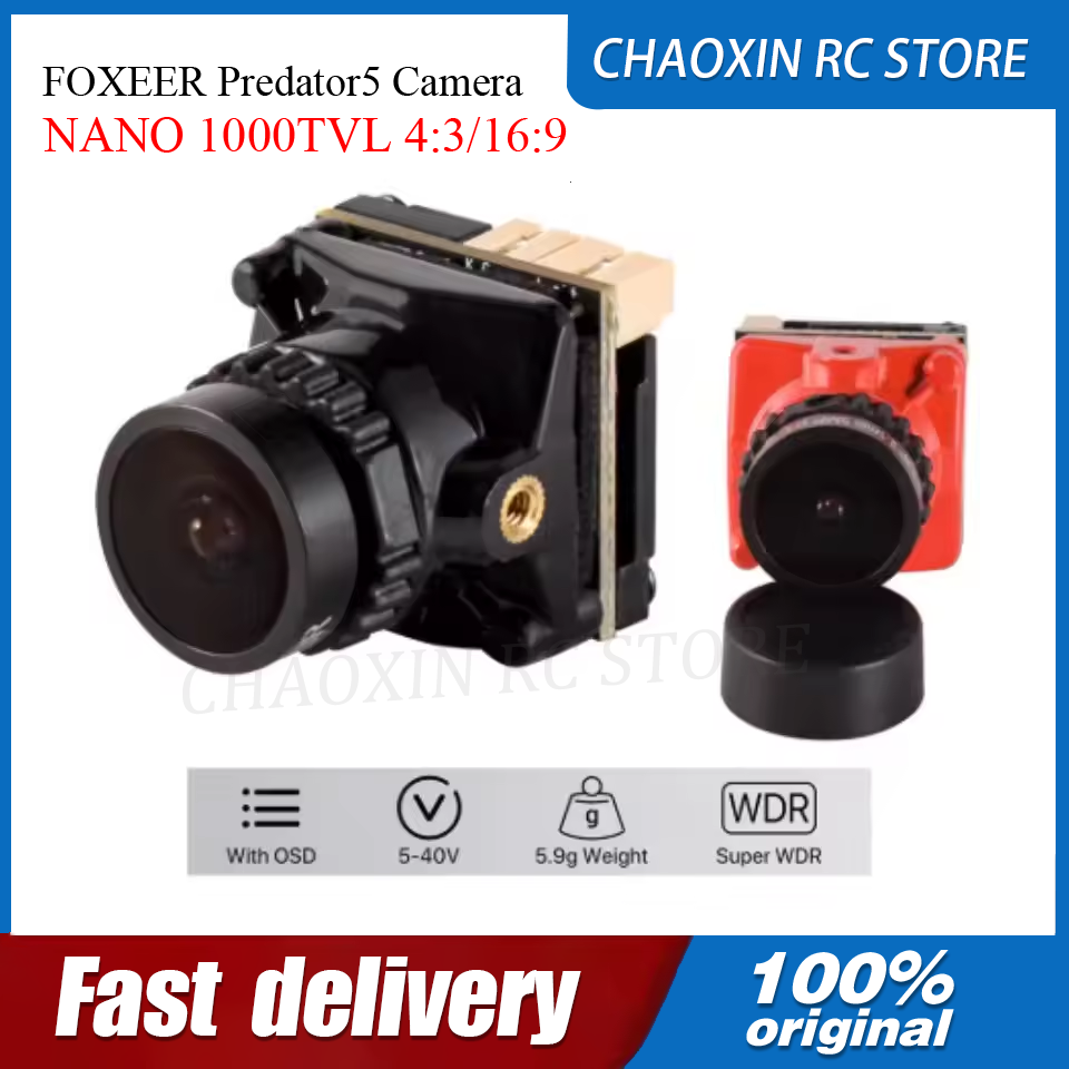 FOXEER Predator5 カメラ NANO 1000 - Fpv Drone Battery のレビューと価格