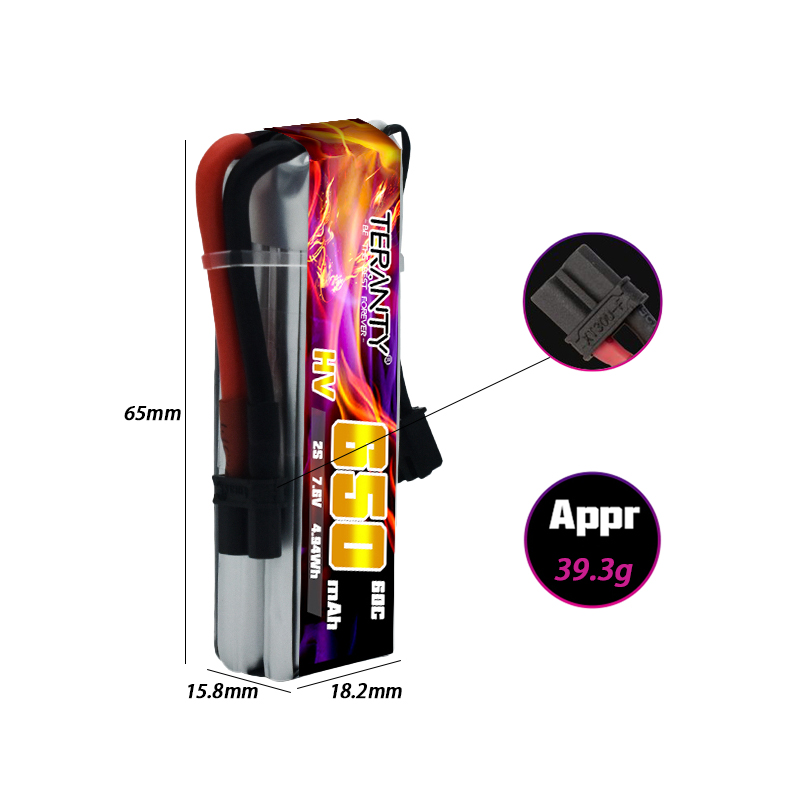2/4/6/10個入り TERANTY 650mAh 2S  - Fpv Drone Kit のレビューと価格